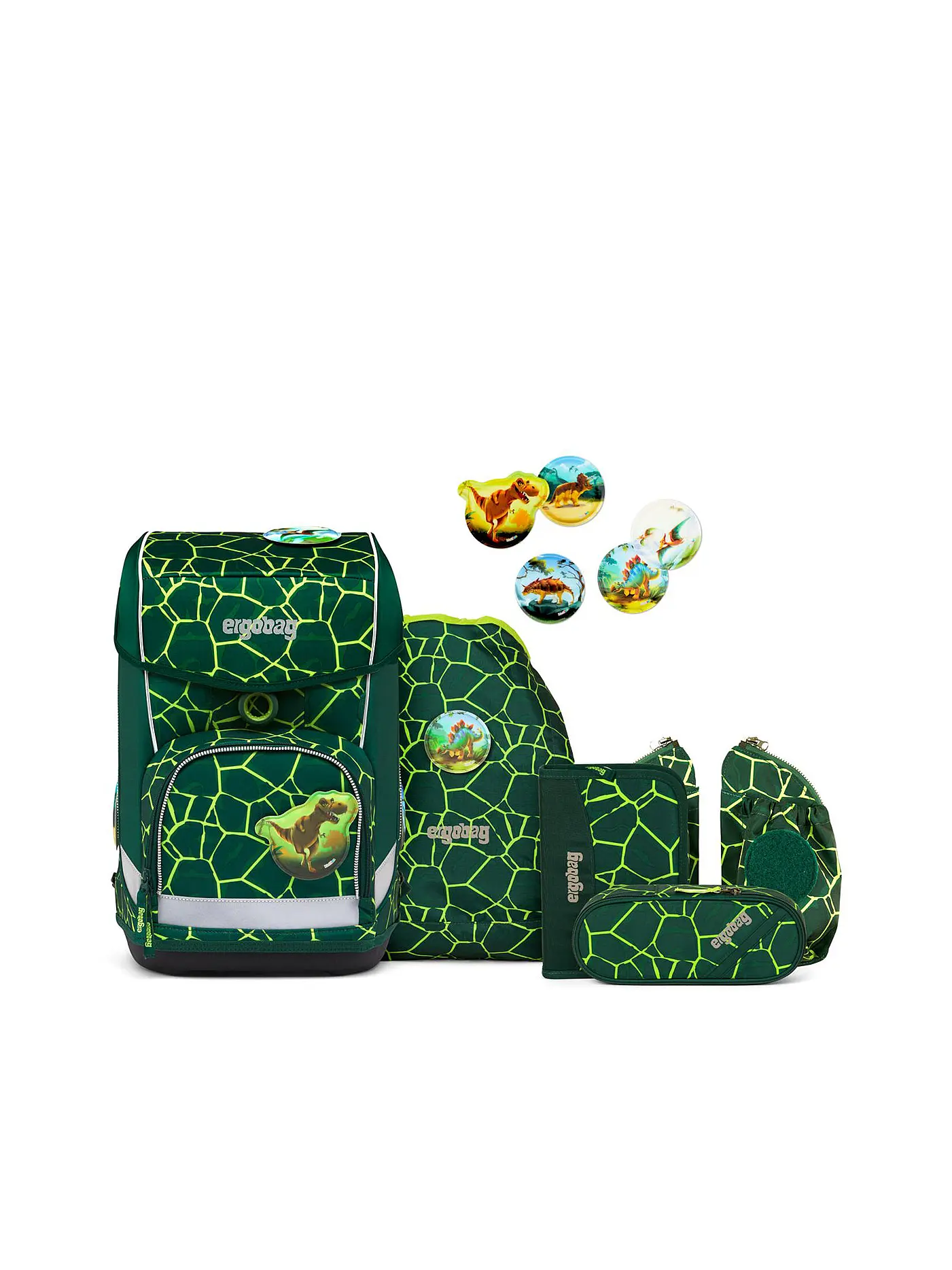 ERGOBAG | Schultaschen Set Cubo Light 6tlg BärRex | 